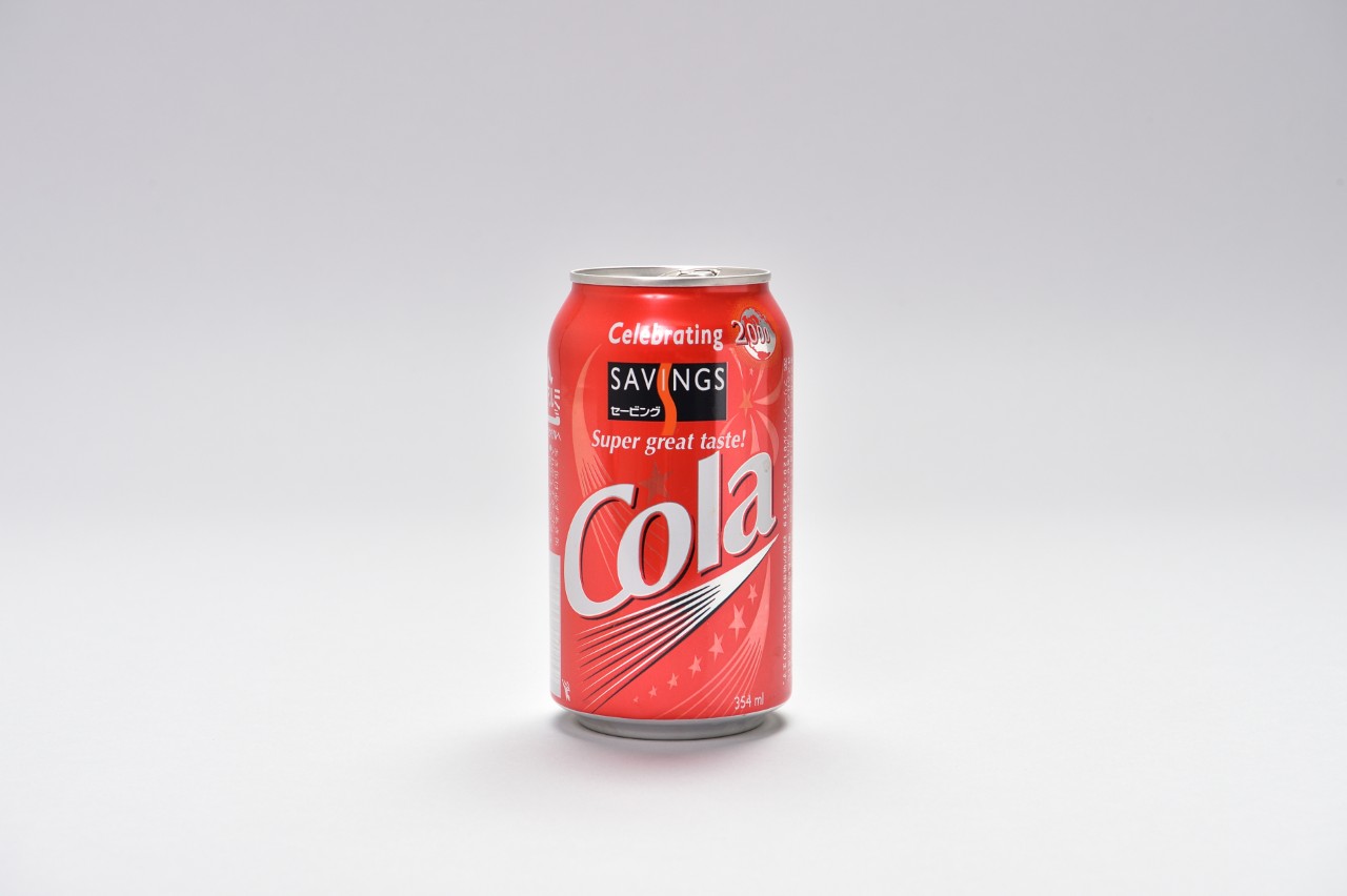 コーラ2000年ラベルデザイン缶